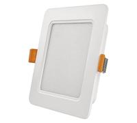 EMOS Panel LED de 9 W, plafón cuadrado de 900 lm, empotrable, 12 x 12 cm, blanco neutro 4000 K, incluye controlador LED, extraplano, profundidad de montaje de 2,6 cm, color blanco
