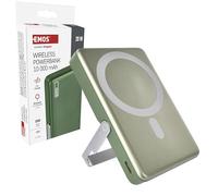 EMOS - Powerbank 10.000 mAh WI 1031 con imán - Batería Externa magnética con passthrough y Carga inalámbrica - Puerto USB-C Incluido Cable de Datos USB - para iPhone, iPad, Smartphone, Tablet - Oro