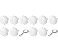 EMOS - Protección para enchufes (5 unidades, con llave), color blanco, evita accidentes y descargas eléctricas. Protección para bebés y niños (Paquete de 2)