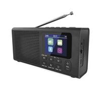 EMOS - Radio DAB+ con Bluetooth y fuente de alimentación dual - Radio digital portátil con despertador, temporizador de suspensión y 40 posiciones de memoria - 4x selección rápida - Radio de cocina