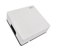 EMOS - Timbre de puerta de 2 cables con doble alimentación - Timbre de puerta clásico - Timbre de puerta blanco - 1 melodía Ding-Dong, volumen 85 dB - Alámbrico para montaje en pared - Cuadrado