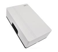 EMOS - Timbre de puerta de 2 cables con doble alimentación - Gong clásico para puerta de entrada de casa blanco - 1 melodía Ding-Dong, volumen 85dB - cableado, para montaje en pared - rectangular