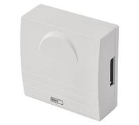EMOS Timbre de puerta de 2 hilos, clásico Gong, timbre blanco, 1 melodía Ding-Dong, volumen 85 dB, cableado, montaje en pared, cuadrado, 230 V