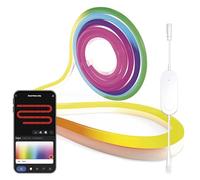 EMOS - Tira de neón Smart RGBIC, 3 m - Iluminación de pared ambiental WiFi con 16 millones de colores, regulable - Tira LED de silicona - Iluminación ambiente y fiesta para interiores - Incluye 1,6