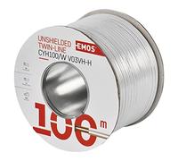 Emos ungesc hirmte zweidr Athle itung 2 x 1, mm, 100 Unidades, Color Blanco, s8281