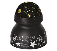 EMOS Universo DCPW05 - Proyector LED (luz blanca cálida, proyección de techo y pared, funciona con USB o pilas (3 x AAA), vida útil de 10.000 horas, IP20 para interiores, color negro