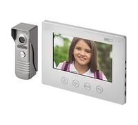 EMOS Videoportero con wifi/videoportero + aplicación para Android/iOS, cámara impermeable de 720p con visión nocturna y monitor LCD con pantalla a color de 7 pulgadas