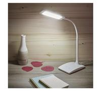 Emos z7599 W, lámpara de mesa LED Eddy Color Blanco, Metal, White, 15,5 x 9,5 x 26 cm