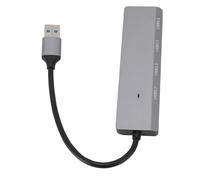 Emoshayoga Adaptador Multipuerto Compacto de Concentrador USB 3.0 de 4 Puertos para Computadoras Portátiles, Consolas de Juegos y Teclados, Diseño Liviano