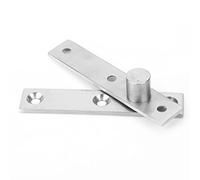 Emoshayoga Bisagra de Pivote Giratorio de Acero Inoxidable de 360 grados Duradera y Resistente a la Corrosión para Puertas Giratorias 2 Piezas 95 Mm (eje excéntrico)