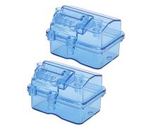 Emoshayoga Caja Receptora a Prueba de Agua RC, Caja Receptora Duradera Resistente a Salpicaduras para Coche y Barco RC, Plástico, 2 Juegos