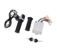 Emoshayoga Controlador de Velocidad Cepillado para Motor de Patinete Eléctrico, 24V, 350W, con Pantalla de Potencia de Agarre Giratorio del Acelerador
