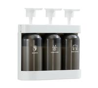 Emoshayoga Dispensador de de Ducha de Gran Capacidad, Ideal para Eliminar el Desorden de la Ducha, Uso Residencial (Blanco)