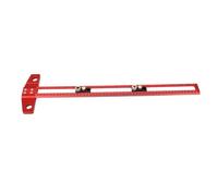 Emoshayoga Escuadra en T para Carpintería Herramienta Duradera de Marcado y Perforación para Mediciones Precisas Aleación de Aluminio de 50 Cm con Manguitos de Broca de 6 Mm, 8 Mm y 10