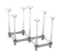 Emoshayoga Escurridores de Botellas, Rejilla de Secado de Tazas Retráctil Soporte de Secado de Tazas Ecológico para Vasos para Cocina(Gris claro)