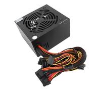 Emoshayoga Fuente de Alimentación para Computadora de 300W con Control Inteligente de Velocidad del Ventilador para Juegos de PC de Escritorio, Alta Eficiencia y Funciones de Seguridad, Negro, 1