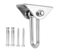 Emoshayoga Gancho de Suspensión Tipo U de Acero Inoxidable, Placa Fija para Hamaca, Accesorio para Silla Colgante, Carga de 450kg