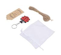 Emoshayoga Llavero para Recuerdos de Fiesta, Diseño Exquisito con Etiquetas de Agradecimiento para Suministros de Decoración de Cumpleaños, 20 Juegos de Rellenos de Bolsas de Regalos para Niños y