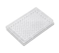 Emoshayoga Paquete de 10 Placas de Cultivo de Tejidos de 96 Pocillos de Poliestireno Transparente para el Crecimiento Celular en Laboratorio e Investigación Biológica (Parte inferior en forma de U.)