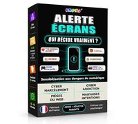 EMOTIO Alerta Pantallas - Juego educativo sobre los peligros digitales | Prevención ciberacoso, adicción, trampas web | Adolescentes & Adultos | Creado por Psicóloga y fabricado en Francia