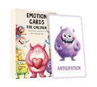 Emotion Cards For Kids - Children's Mood Cards | Emotions Learning Flashcard | Realistic Picture Emotion Card For Toddler, Educational Learning Flashcard Compact Kid Girls Boys Children Toddler