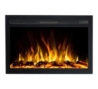 Emotion Flame Infinity - Cartucho eléctrico para chimenea eléctrica, empotrable de alta calidad, 81 x 14 x 50 cm, chimenea LED con calefacción de 750/1500 W