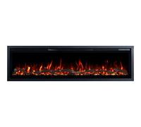 Emotion Flame Regal 152 - Chimenea eléctrica de pared - 152 x 35 x 12 cm - Chimenea LED con calefacción 900/1800 W