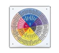 Emotion Wheel Chart - Herramienta de vocabulario vibrante, Hardware de comunicación expresiva, Psychological Awareness Accessory | for Psychiatrist Teacher Professor Parent Student Pediatrician Mentor