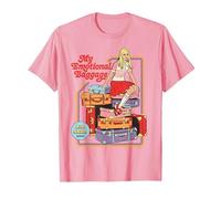 Emotional Baggage Sarcastic Retro Vintage Funny Adult Humor Camiseta, Hombre, Rosado, M