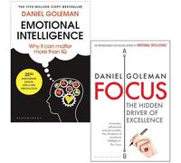 Emotional Intelligence, Focus: The Hidden Driver of Excellence 2 Books Collection Set By Daniel Goleman