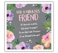 Emotional Rescue Blooming Fabulous, tarjeta de cumpleaños para amiga, tarjeta de cumpleaños para ella, tarjeta de cumpleaños femenina floral