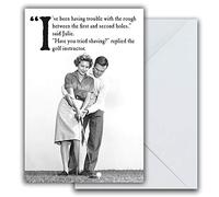 Emotional Rescue Divertida tarjeta de cumpleaños para ella, tarjeta de cumpleaños grosera para mujer, divertida, con texto en inglés I've Been Having Trouble with the Rough…, blanco y negro