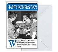 Emotional Rescue Divertida tarjeta del día del padre para papá, tarjeta humorística para el día del padre, multicolor