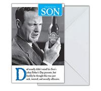 Emotional Rescue Divertida tarjeta para el día del padre de parte del hijo, papá de hijo, tarjeta del día del padre, multicolor