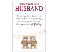 Emotional Rescue Grumpy - Tarjeta de felicitación para marido, para San Valentín, Navidad, cumpleaños, aniversario, día del padre, multicolor