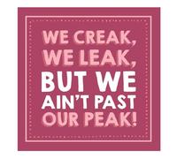 Emotional Rescue Jam & Toast - Tarjeta de cumpleaños para ella, con texto en inglés We Creak, We Leak, But…. Tarjeta de cumpleaños para mujer, divertida tarjeta de cumpleaños para ella