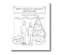 Emotional Rescue Norbert & Val - Tarjeta de Navidad divertida con texto en inglés «Coste de vivir»