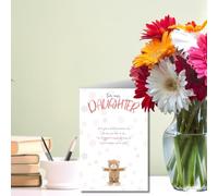 Emotional Rescue Peluche de hija con poema, 15,2 x 22,8 cm