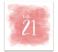 Tarjeta de cumpleaños 21, tarjeta de felicitación de cumpleaños 21 para ella, tarjeta de feliz cumpleaños 21 para mujer, tarjetas de cumpleaños 21 para ella, tarjeta de edad 21, tarjeta de hito de 21