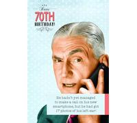 Emotional Rescue Tarjeta de 70 cumpleaños para él con texto en inglés Ladies Who Lunch, color azul