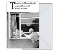 Emotional Rescue Tarjeta de cumpleaños divertida, tarjeta de cumpleaños divertida, ventanas, tarjetas de felicitación, multicolor, 170 x 120 mm