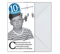 Emotional Rescue Tarjeta de cumpleaños para niño de 10 años, 130 x 235 mm