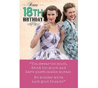 Emotional Rescue Tarjeta de felicitación de 18 cumpleaños para ella, cualidades, 159 x 235 mm