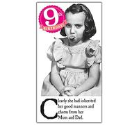 Emotional Rescue Tarjeta de felicitación de 9º cumpleaños