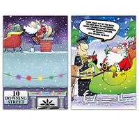 Emotional Rescue Tarjetas de Navidad multipaquete, 10 divertidas tarjetas de Navidad, 2 diseños diferentes, paquete de 10 tarjetas de Navidad, divertidas tarjetas de Navidad