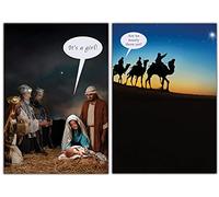 Emotional Rescue Tarjetas de Navidad multipaquete, 10 divertidas tarjetas de Navidad, 2 diseños diferentes, paquete de 10 tarjetas de Navidad, divertidas tarjetas de Navidad