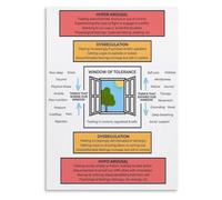 Emotional Resilience Diagram Poster for Mental Health Office Walls