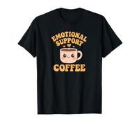 Emotional Support Coffee | Cute Caffeine Companion Design Camiseta