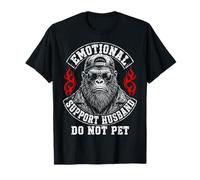 Emotional Support Husband Do Not Pet Funny Gorilla Camiseta