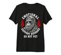 Emotional Support Husband Do Not Pet Funny Gorilla Camiseta Premium